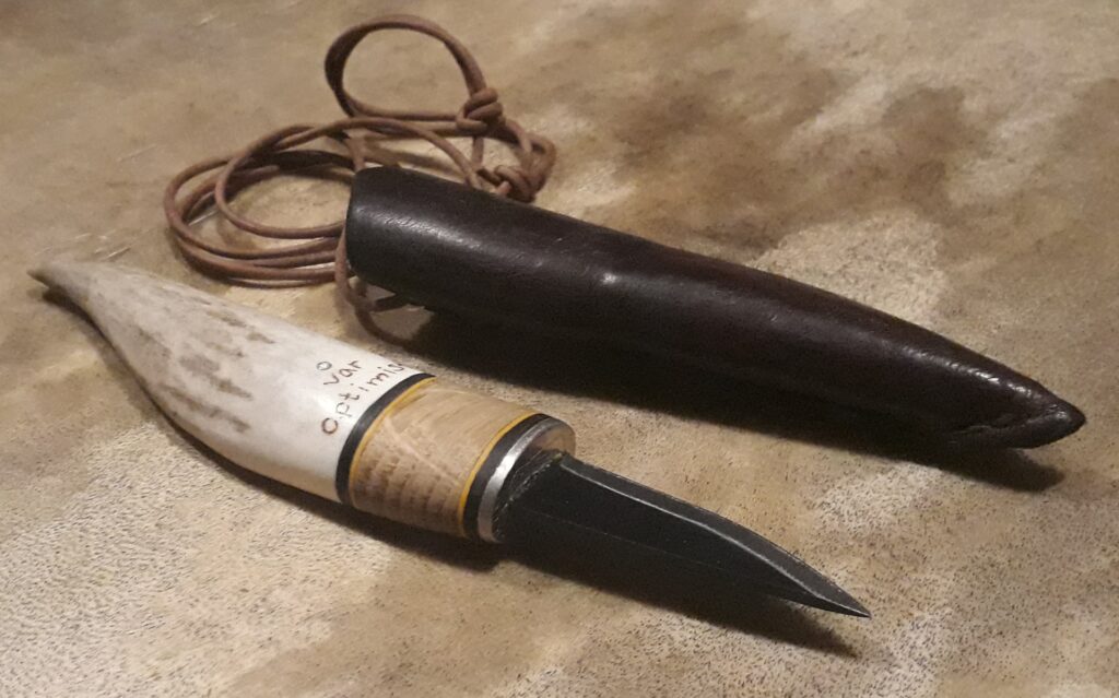 Antler tip knife