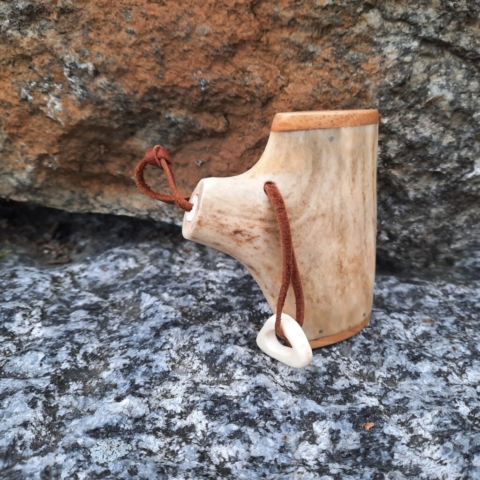 Antler and Beech salt bottle