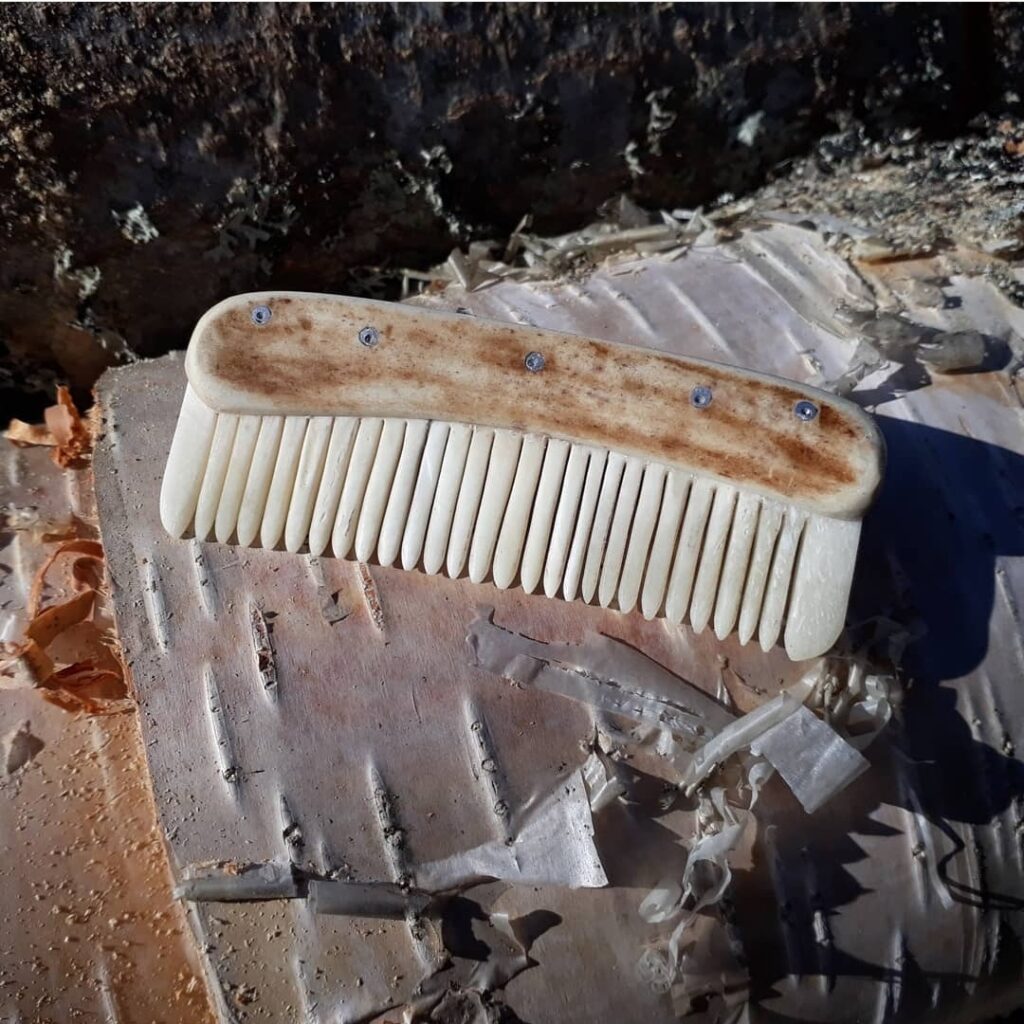 Bone & antler comb Re-enactment bone & antler comb